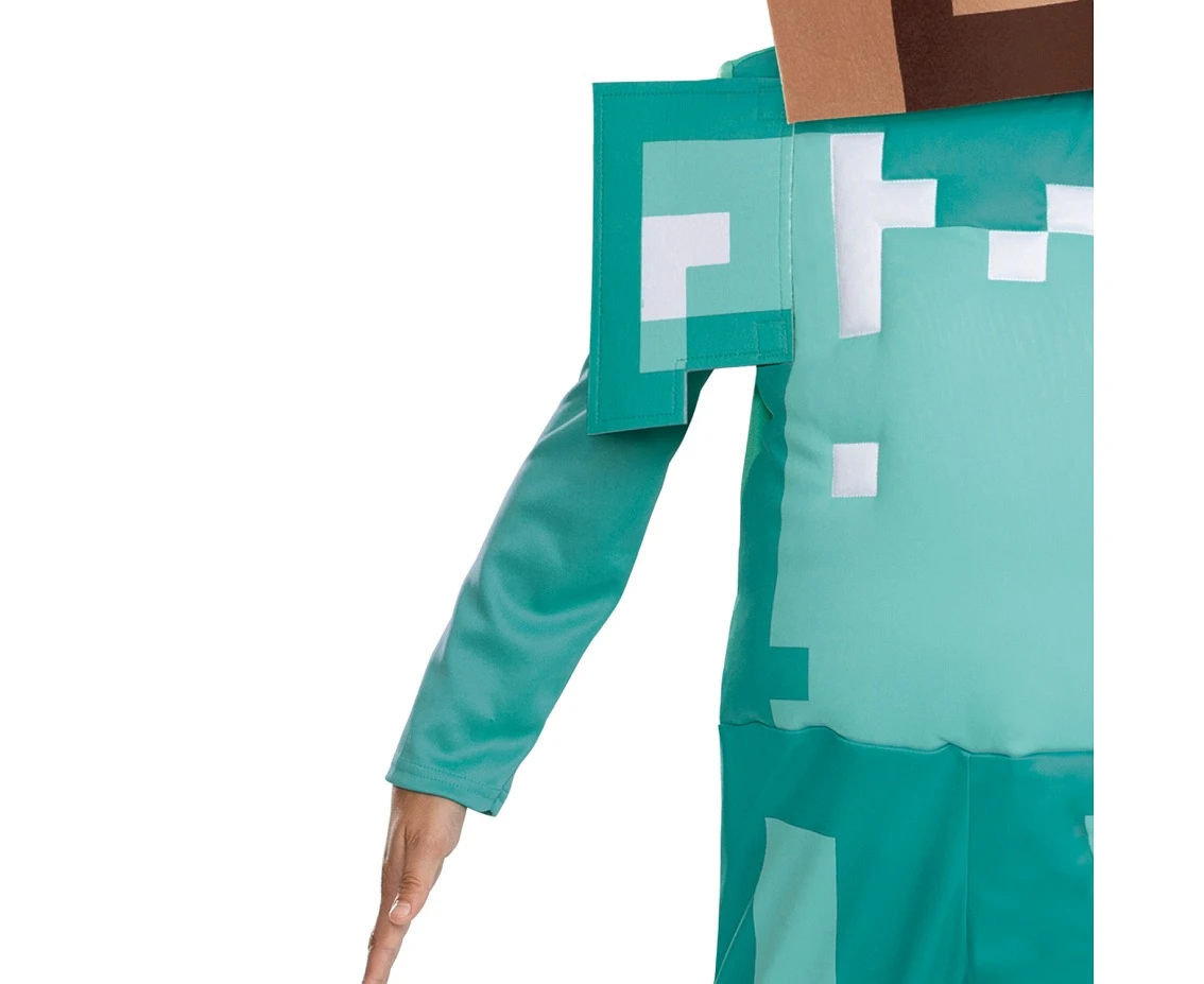 Strój Steve Diamond- Minecraft (licencja), rozm. M (7-8 lat)